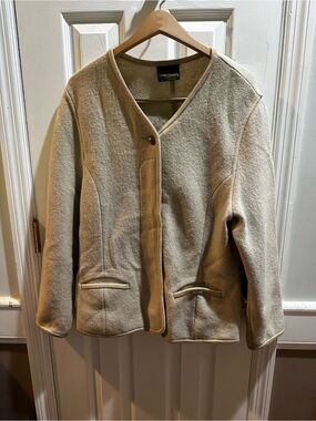 Geiger Australia Wool Cardigan Sweater Cream EU 40